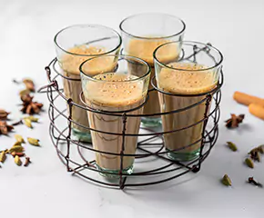 Hot and aromatic desi chai