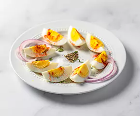 Plain boiled eggs menu page