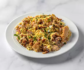 Samosa chaat platter